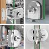 No Drill Glass Door Lock Stainless Steel Glass Cabinet Door Password Locks Keyless Glass Door Latch Easy to Install