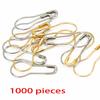 1000Pcs Gourd Shape Safety Pin Metal Knitting Locking Marker Clip Clothing Label Fastener Pin for Stitching Sewing Craft