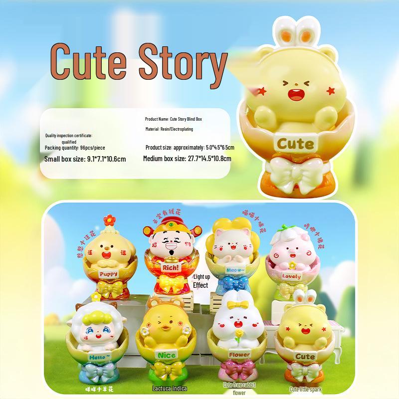 Mythische Tier-Serie: Antike neunschwänzige Fuchs Blind Box Figur zur Schlafzimmerdekoration