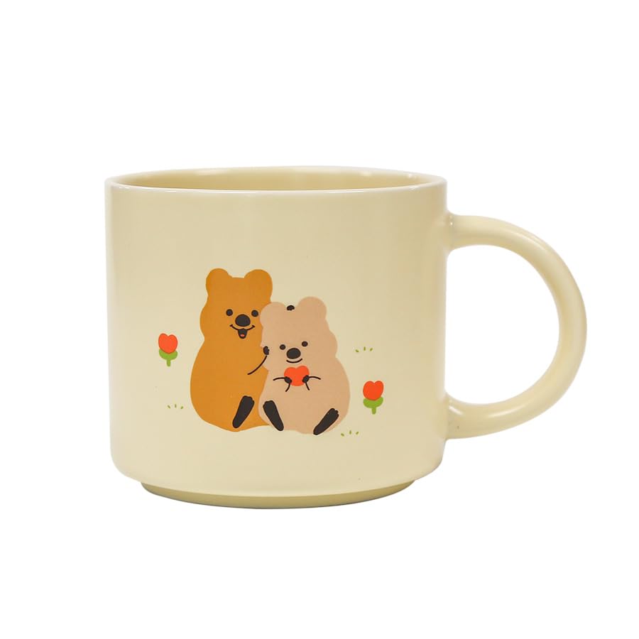 Кружка KIKIQUOKKA (Кики и Хапи (Кремовый цвет))