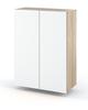 Wall-hung Bathroom Cabinet Sonoma Oak Matte White 60 CM Bathroom Column