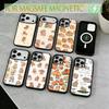 Capybara Illustration Phone Case For iPhone17,16,15,14,13,12,11 Plus,Pro Magnetic with Magsafe Wireless Charging