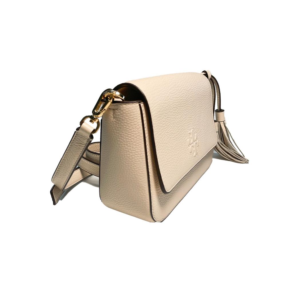 Tory Burch Thea Minimalist Magnetic Snap Closure Crossbody Bag Women Shoulder Bag White 84778-136