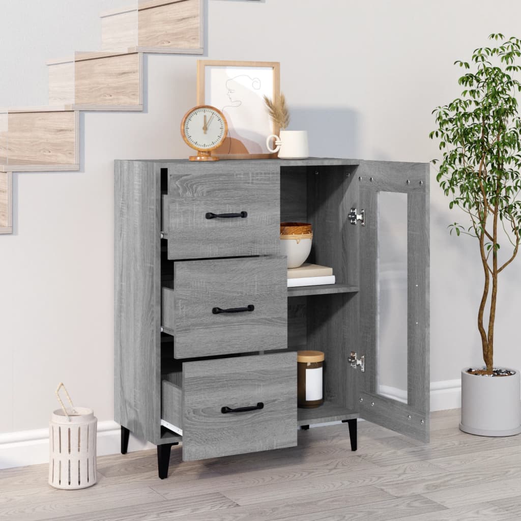 Sideboard Gray Sonoma 69.5 x 34 x 90 cm Particleboard