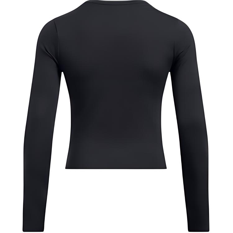 Under Armour Εξωτερικού Χώρου Άνετη Μπλούζα με Στρογγυλή Λαιμόκοψη και Μακρύ Μανίκι Κοντό T-Shirt Γυναικεία Τοπ Μαύρο 1387465-001