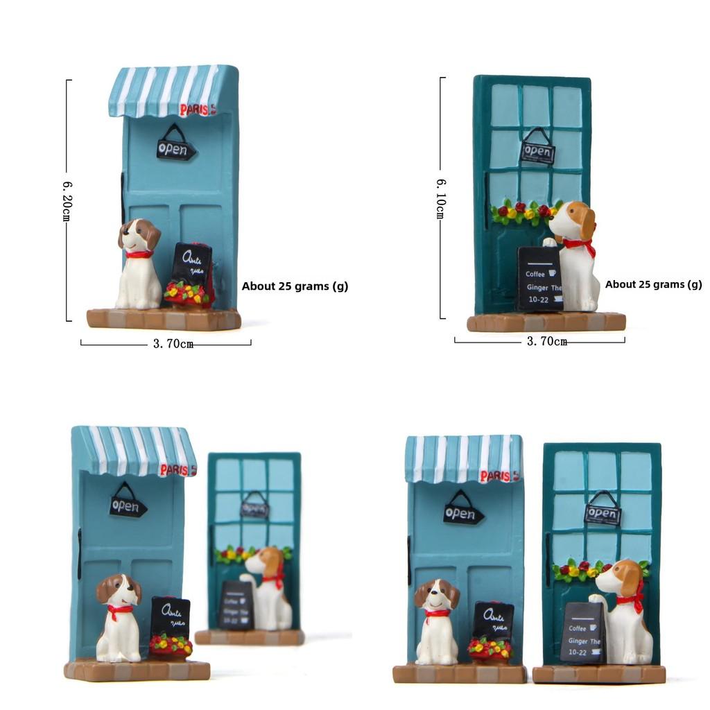 Cute Cartoon Puppy Shop Billboard Scene Model For Garden And Party Decor