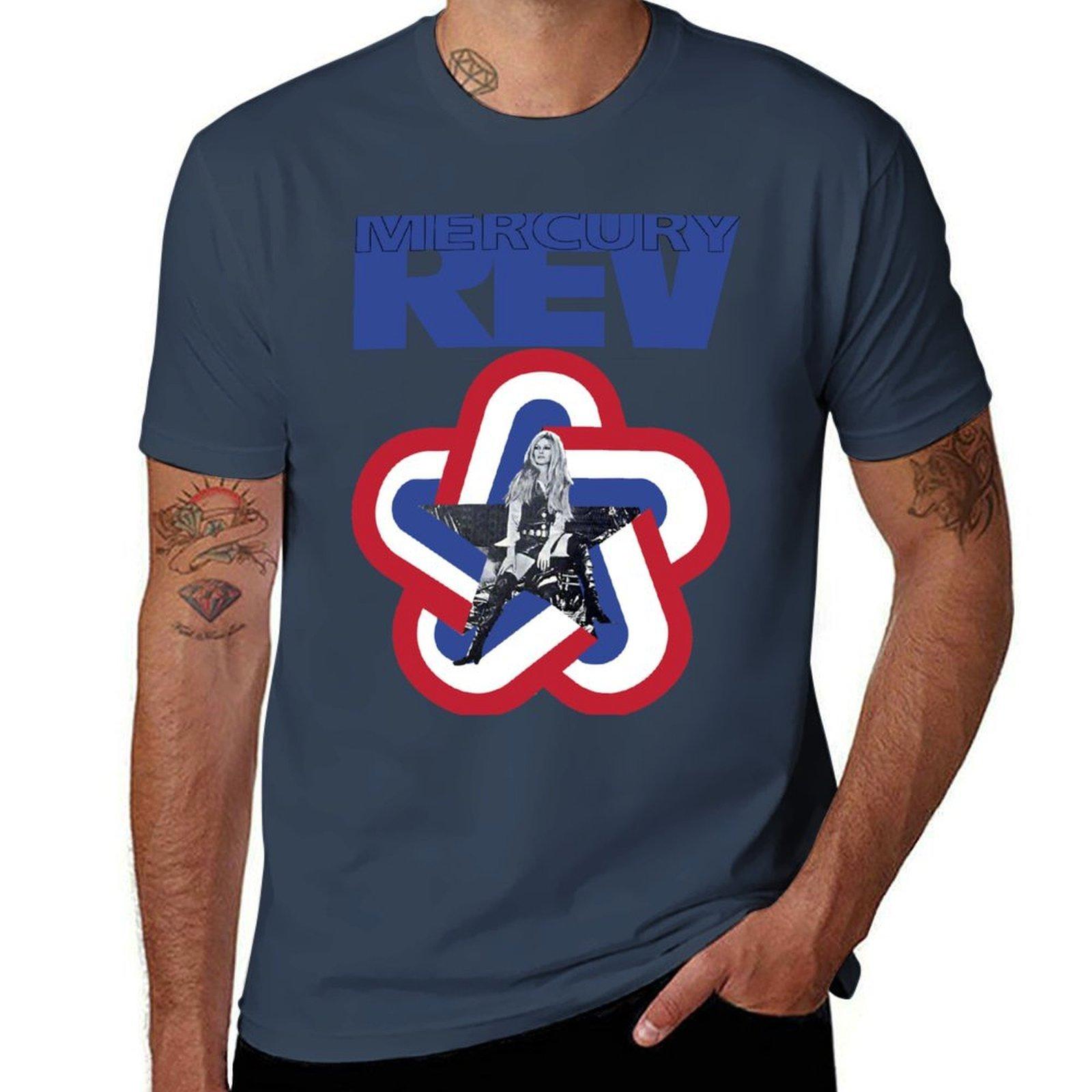 Mercury Rev 1992 Tour Shirt Tshirt Antiperspiration Workout Top S