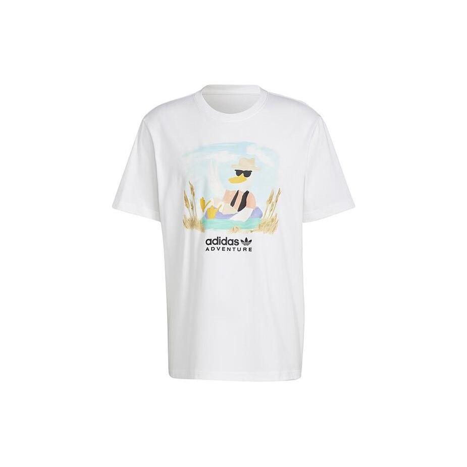 Adidas Originals Хлопковая футболка с графическим принтом Adidas Adventure HZ1145 M