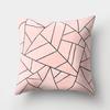 Car Waist Pillow Geometric Sofa Pillow Case Polyester Creative Home Office Pillow Case