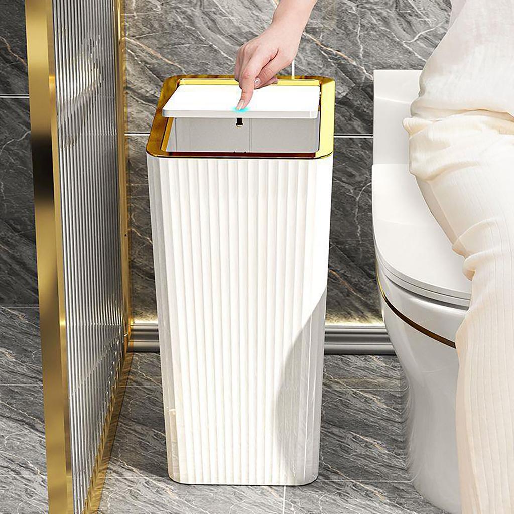 Plastic Trash  With Lid,  Basket, Kitchen With Lid, Trash  With High Appearance,  Household Use
