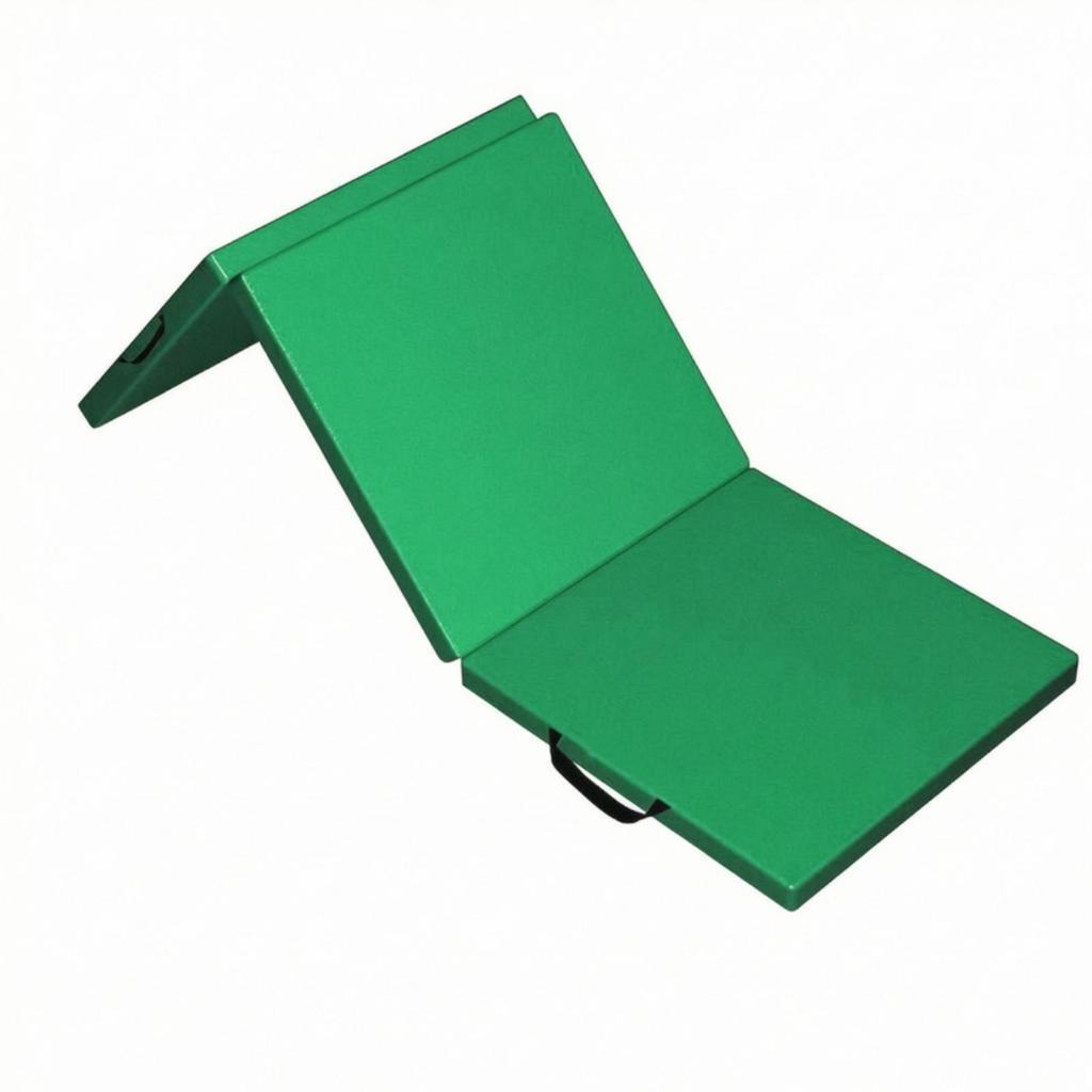 Three-Fold Exercise Mat Compact Folding with Handles High Resilience