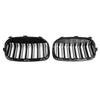 2PCS Gloss Black Front Kidney Grill Grille Fit BMW 2 Series F45 F46 2018-2021