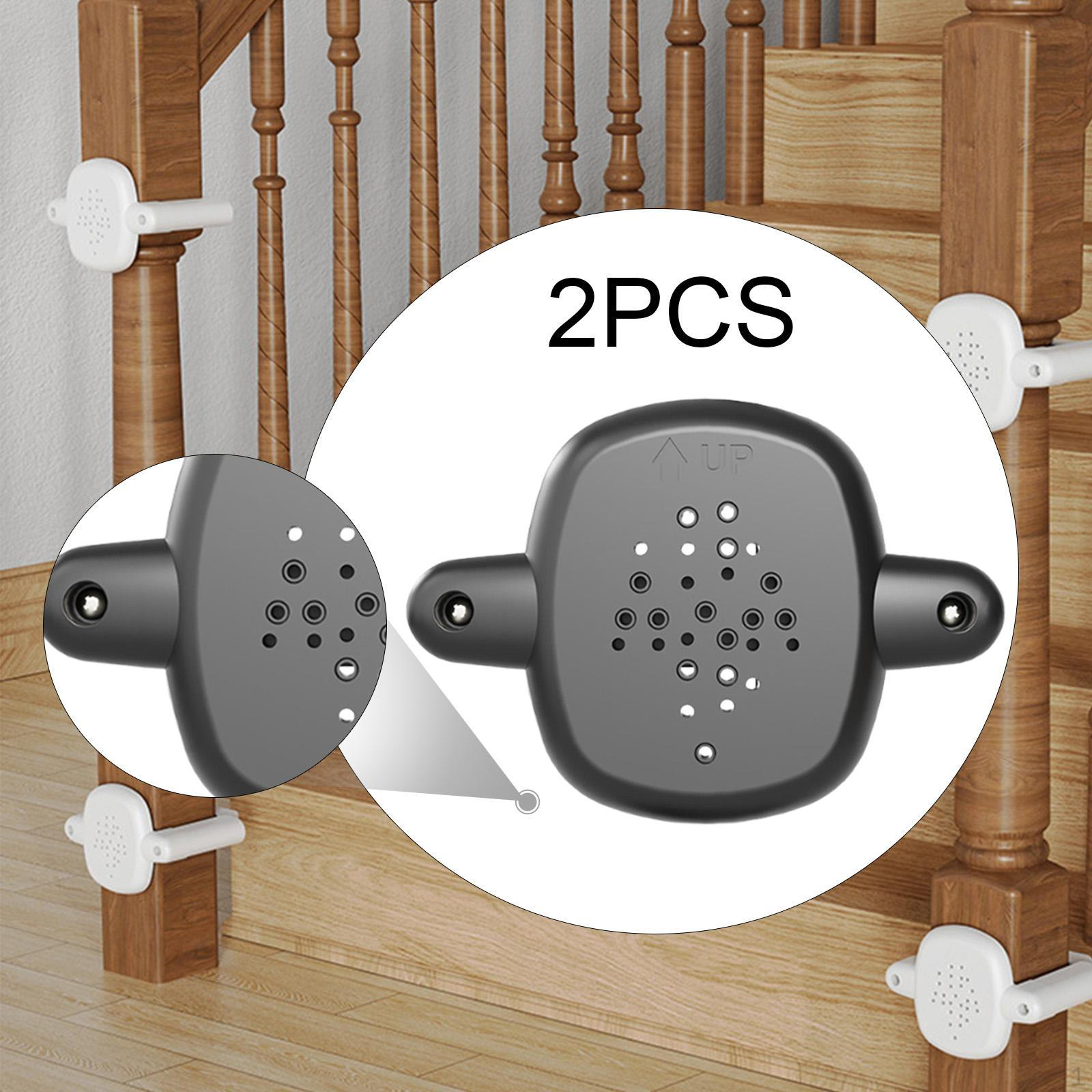 

2 шт. Адаптер для установки калитки для домашних животных на лестнице Щенки и котята чёрный