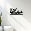 Unique Handcrafted Hummingbird Metal Sign Custom House Number Art Sturdy Indoor Outdoor Reusable Home Gift