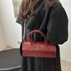 High Quality PU Leather Handbag Purse Women's Bag Solid Color Square Shoulder Crossbody Bags Lady Messenger Tote