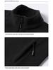 Herren Plus Size Wendeweste mit Stehkragen aus Fleece