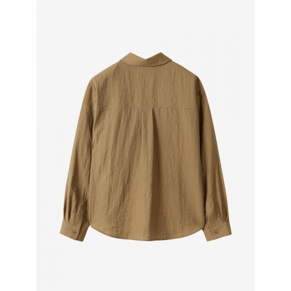 Cc Collect Logo Embroidered Out Pocket Shirt C252psc144