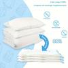 6 vacuum storage bags with manual pumps - reusable, portable, and airtight - perfect for home and travel