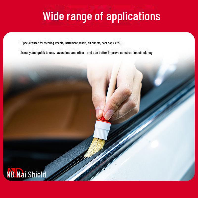 5-Piece Soft Bristle Detail Brush Set for Car Wash & Interior Gap Cleaning