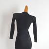 Stylish Sexy Hollow-out Halter Knitting Bottoming Shirt for Women Spring & Fall New Arrival Silm Slim Looking All-Matching Long Sleeve Top