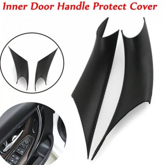 2x Black Inner Door Handle Pull Cover For BMW 3 4 Series F30 F35 2012-2018