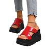 2026 Plus Size Women's Thick-Soled Wedge Fashion Slippers