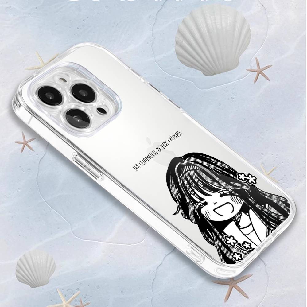 

Kaoruko Waguri Phone Case For iPhone 16,15,14,13,12,11 Pro,Max,Plus,X,XS,XR,SE4,E Mini Transparent Soft Cover iPhone13mini