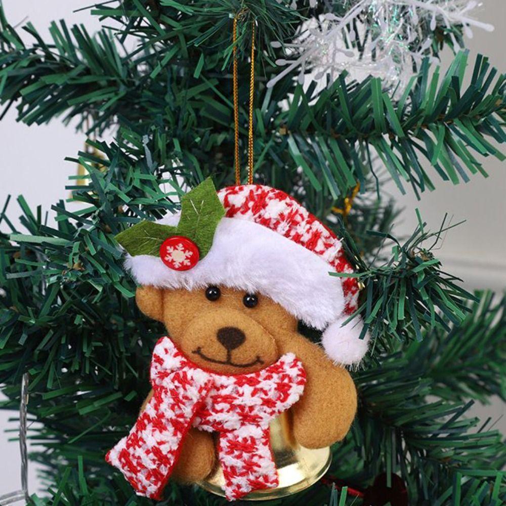 Snowman Christmas Elk Pendants Cloth Xmas Santa Ornaments  Party Supplies