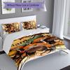 3pcs Custom Name Attack On Titan Set,Includes 1 Duvet Cover and 2 Pillowcases,All-season Bedroom Decor