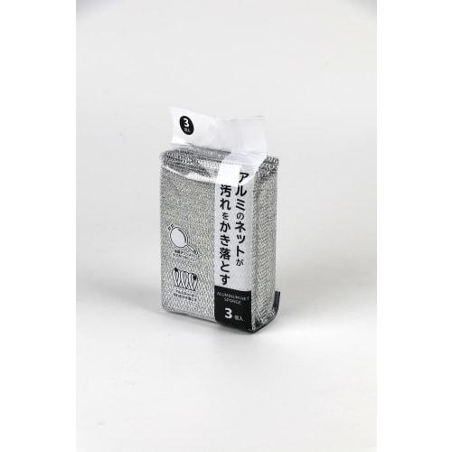 MISM Aluminium Netzschwamm, 3er-Pack mit 5 Stück, Küchenschwämme von MISM Japan