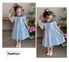 Girls' summer dress 2026 new stylish girls' college style dress children's summer dress super beautiful princess dress