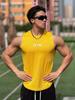 Men's Trendy Sleeveless Fitness Tank Top - Breathable, Round Neck Casual Summer Workout Vest
