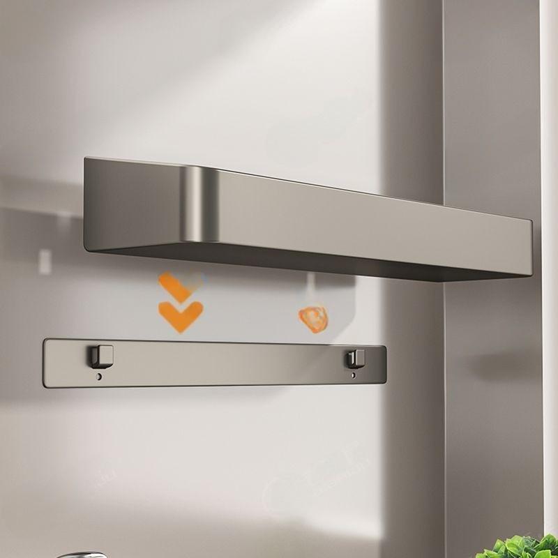 Modern Kitchen Wall Mount Spice Rack With Stainless Steel Shelves For Home Use