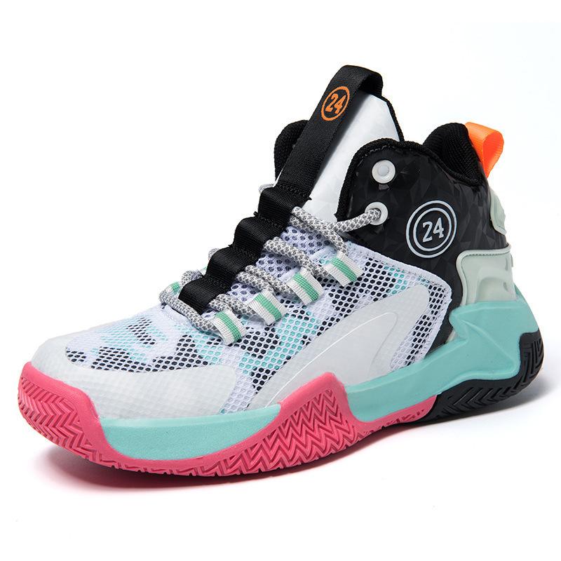 Children's Basketball Shoes for Summer New Style Boys' Sports Shoes for Large Children's Mesh Breathable Running Shoes for Boys' Sneakers