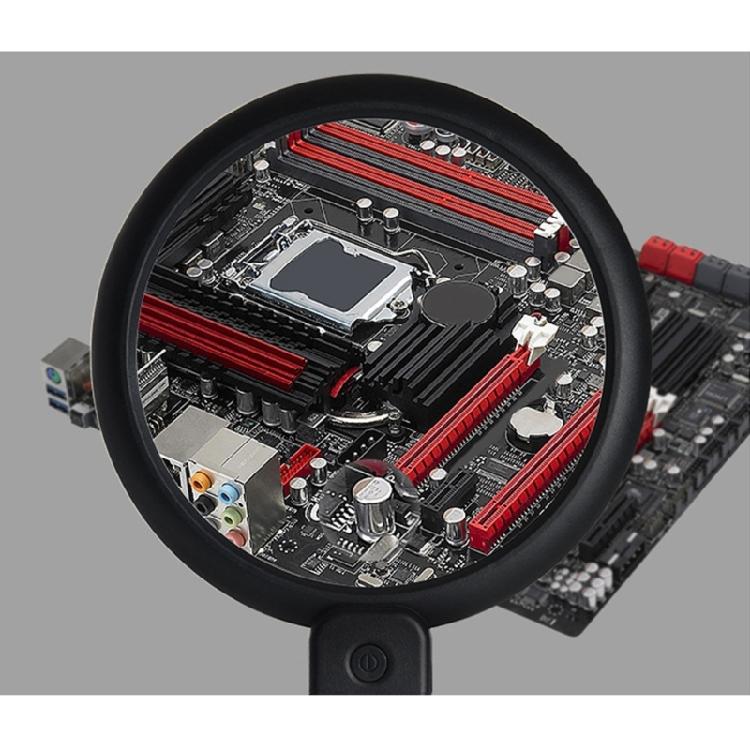 LED Illuminates Magnifier with Wide Lens Hands Frees Magnifier Stand Easy To Carry for Reading & Precisions Handicrafts