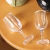 10Pcs/Set Miniature Red Wine Glass DIY Pretend Play Toys Solid 1:12 Dollhouse Scene Mini Clear Wine Cup Dollhouse Accessories