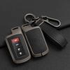 2 3 4 Buttons Zinc Alloy Leather Car Key Case Cover for Toyota RAV4 Highlander Avalon Sequoia Tundra Tacoma 4Runner Cruise Prius