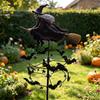 Decorazione Giardino Halloween Strega Girandola, Arte per Cortile Metallo Esterno Palo Fantasioso, Girandola Volante per Prato Patio Sentiero Decorazioni Autunnali