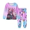 Children's Fashion Suit Skirt Round Neck Long Sleeve Top Pants