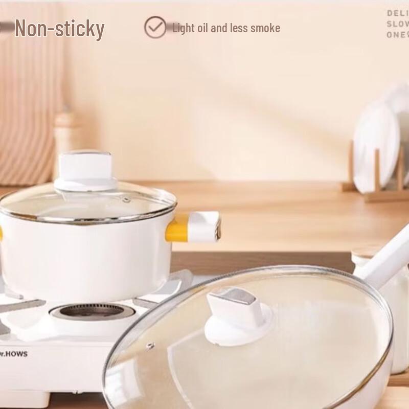 DESLON DFS-TZ952A Silver Moon Maifan Stone Non-stick Cookware Set