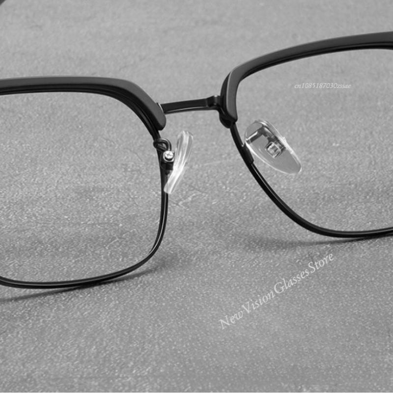 Metal Frame Myopia Glasses Men Women Blue Light Blocking Computer Eyewear Unisex Near Sight Eyeglasses Diopter 0 To -4.0