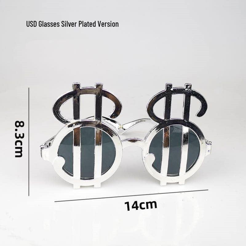 Creative Party Photo Props: Funny Cake & Christmas Birthday Glasses