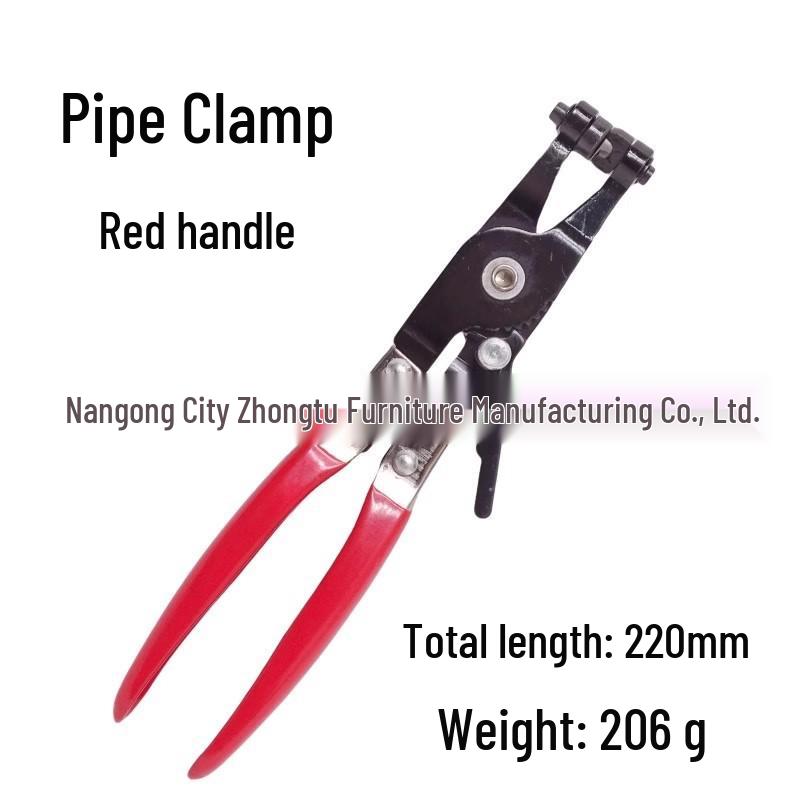 Pipe Wrench Caliper & Hose Clamp Pliers Set: Car Caliper, Water Pipe Wrench, Straight Throat, Clip & Hose Clamp Pliers