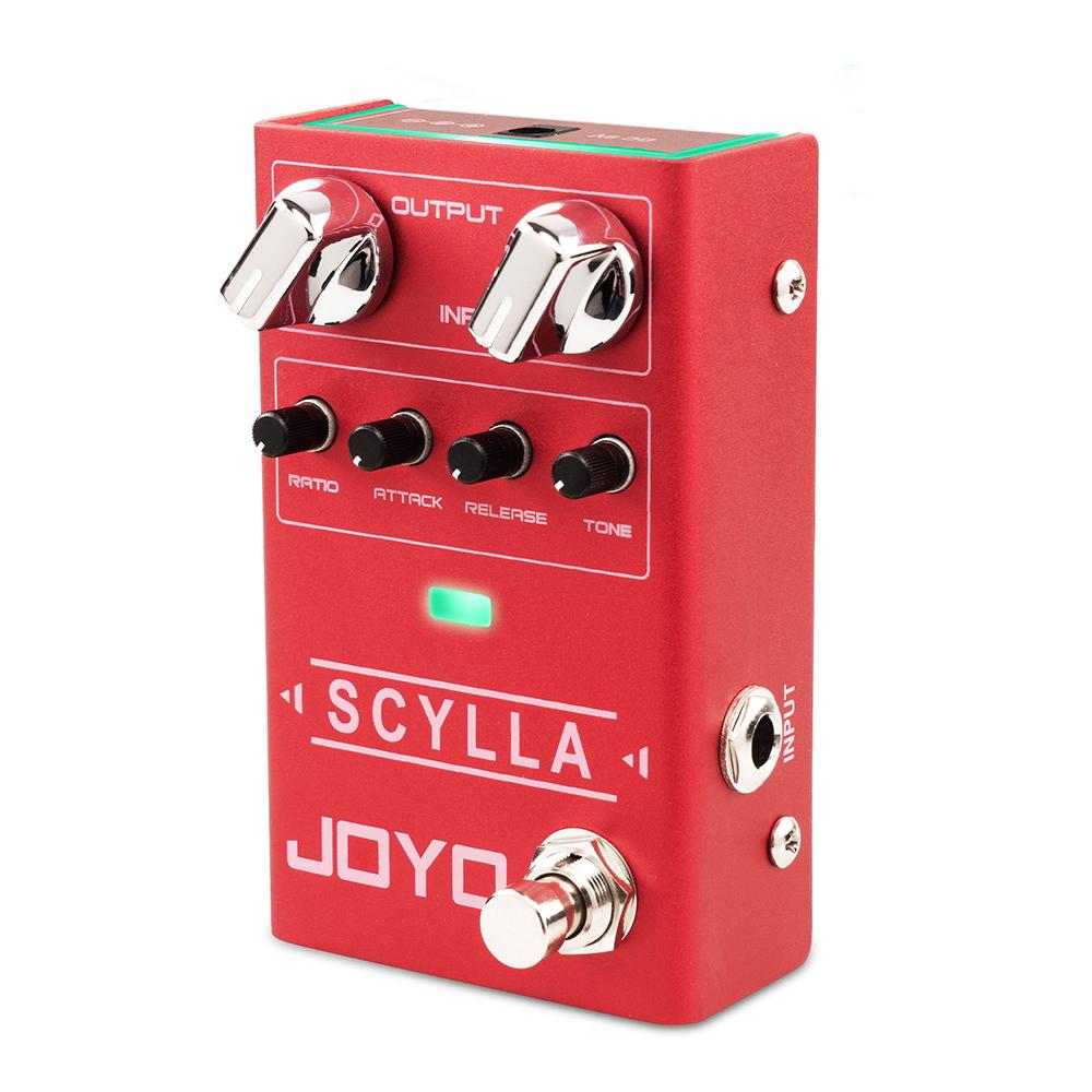 JOYO R-27 SCYLLA Педаль-компрессор для бас-гитары Высокий динамический диапазон Студийного качества Педаль для бас-гитары с ручками ATTACK/RELEASE/RATIO