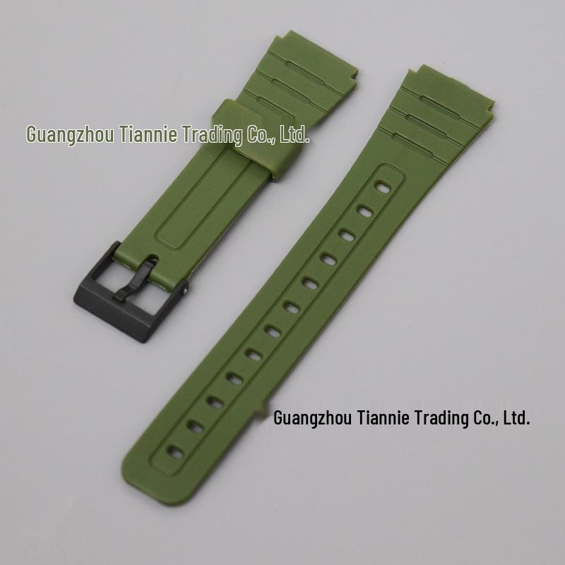 Silicone Watch Strap for A168/158/F91W W218 Ae1200 Models, 18mm