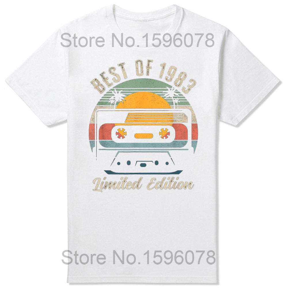 Made In 1983 Limited Edition Birthday Gift T-Shirt for Men Cotton T Shirts 41 Years Old Short Sleeve Tee Shirt Gift Idea Tops