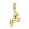 Charms 925 Silver Golden Lucky Star Ballet Shoe Heart Bead Pendant Charms Fit Bracelet Necklace Womens Jewelry