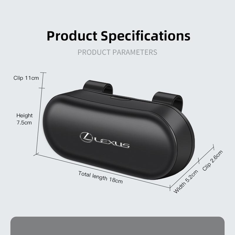 Car Glasses Case Auto Sunshade Glasses Clip Sunglasses Storage Box For Lexus F-SPORT ES RX NX LS UX LM LX GX LC RZ IS CT GS RC