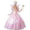 Beliebtes rosa Feengöttin Prinzessinnenkleid, Blumenfee Cosplay Kleidung, Halloween Kostüm Erwachsene