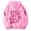 SOLY HUX Women's Sweatshirt Pattern Hoodie Casual Long Sleeve Loose Pullover with Kangaroo Pocket